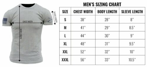 Grunt_Style sizechart