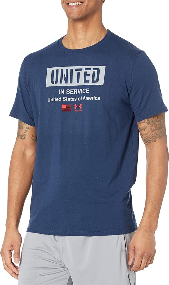 Under Armour Freedom T-Shirt United, Academy (408), XL, 1377062-408-XL