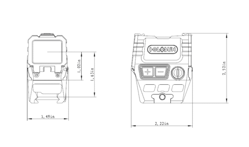 Holosun AEMS-CORE-120101 Green 2-MOA Dot, Enclosed Green Dot Optic Rifle Sight - Image 9