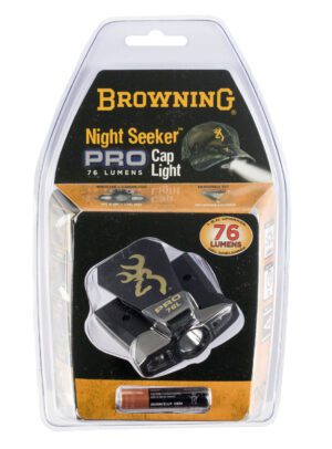 Browning 3715099 Night Seeker Pro Cap Light 76 Lumens AAA 1 Black