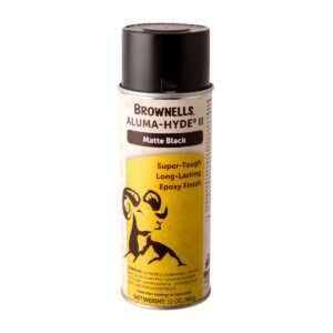 Brownells Aluma-Hyde II 12oz Matte Black Aerosol - 083-002-012