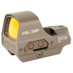 Holosun HE510C Open Reflex Sight Green 2MOA Dot & 65MOA Circle FDE HS510C-FDE-G