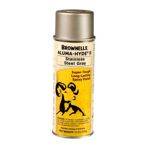 Brownells Aluma-Hyde II 12oz Matte Stainless Steel Gray Aerosol  -  083-002-412