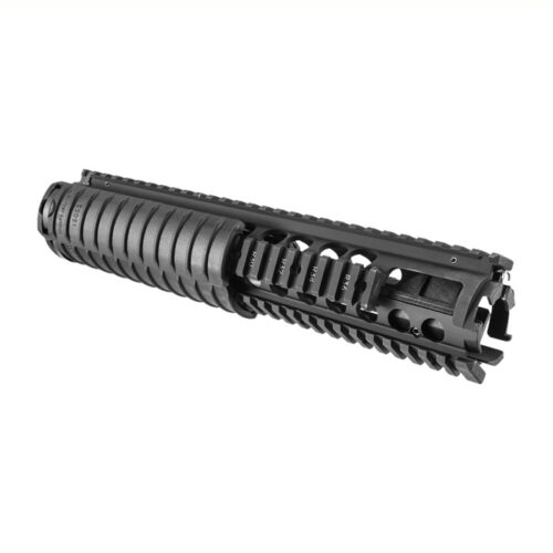 KAC M5 RAS Forend Assembly in White Background Slanted Opposite