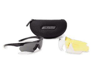 ESS Crossbow Ballistic Sunglasses Black w/ Clear/Smoke Grey/Hi-Def Yellow 740-0387