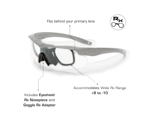 ESS Crossbow Ballistic Sunglasses Black w/ Clear/Smoke Grey/Hi-Def Yellow 740-0387 - Image 3