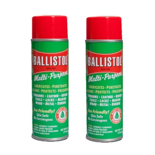 Ballistol Multi-Purpose Non-CFC Lubricant Cleaner Protectant 6oz Aerosol, 2 Pack