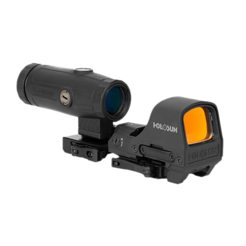 HOLOSUN HE510C-GR & HM3X Combo Green Multi-Reticle Circle Dot Open Reflex Sight w/3x Flip-to-Side Magnifier - Image 2