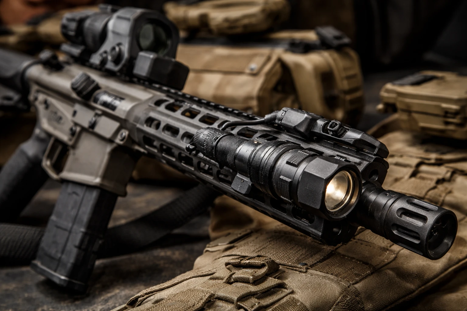 mlok flashlight mount