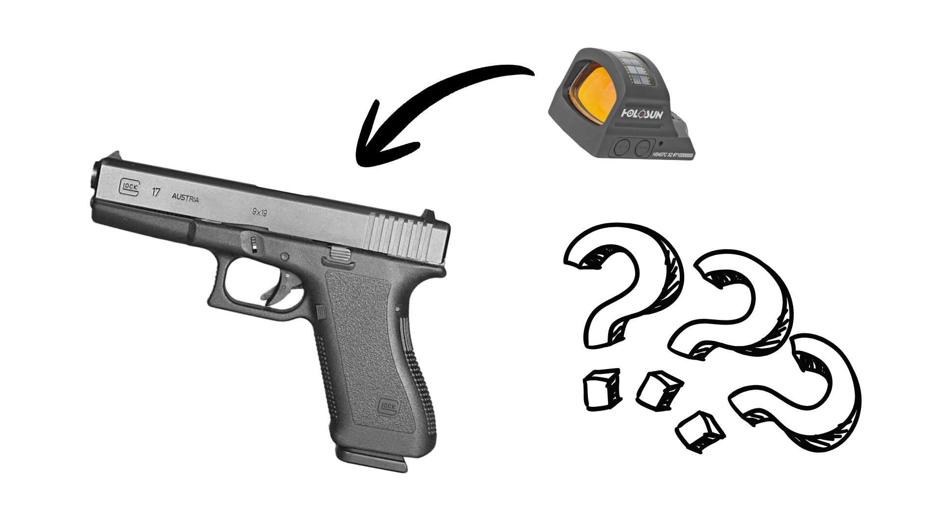 how to mount a red dot sight on a pistol