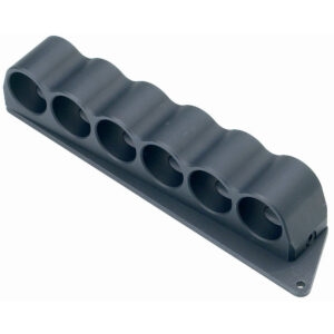 Mesa Tactical 6-Shell Side Saddle 12 Gauge Rugged Reliable On-gun Shotshell Carriers Fits Mossberg 500 590 Black 90390