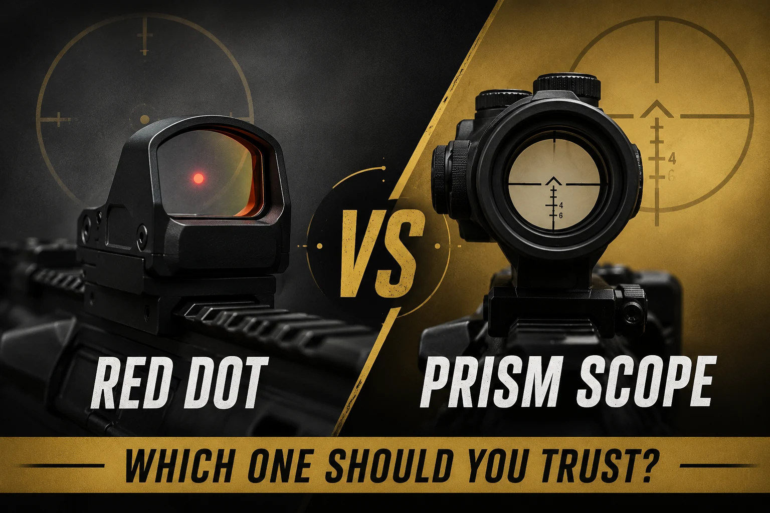 red dot vs prism scope
