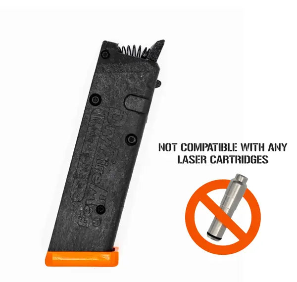 DryFireMag D-G9-RET Double Stack 9MM/40/357/45 Fits Glock Black/Orange - Image 2