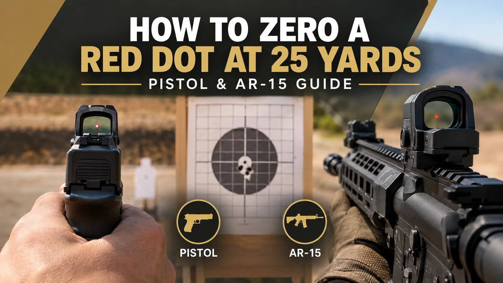 How to Zero a Red Dot at 25 Yards